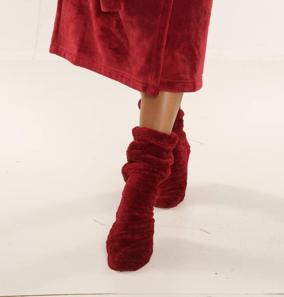 553/554 Ponožky na spaní Wellsoft Smooth De Lafense - bordó