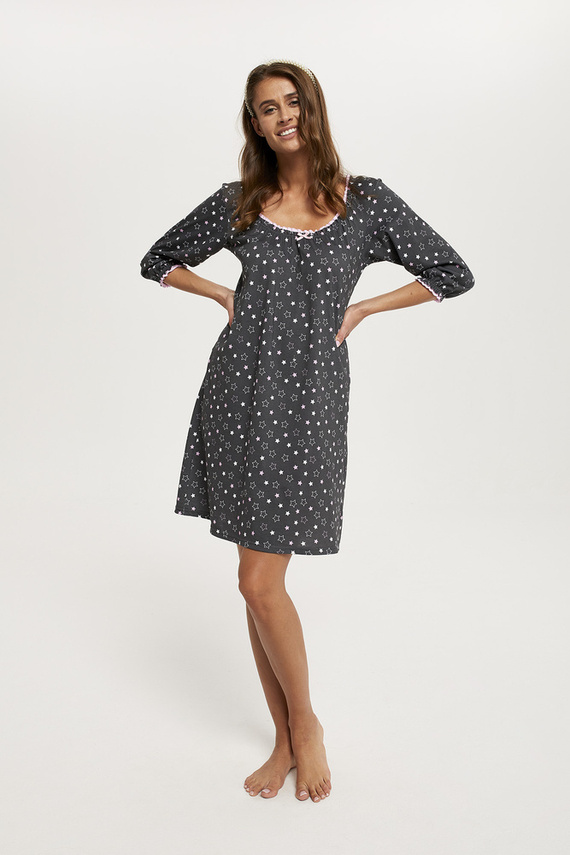 Noční košile Antilia s 3/4 rukávy Italian Fashion - potisk