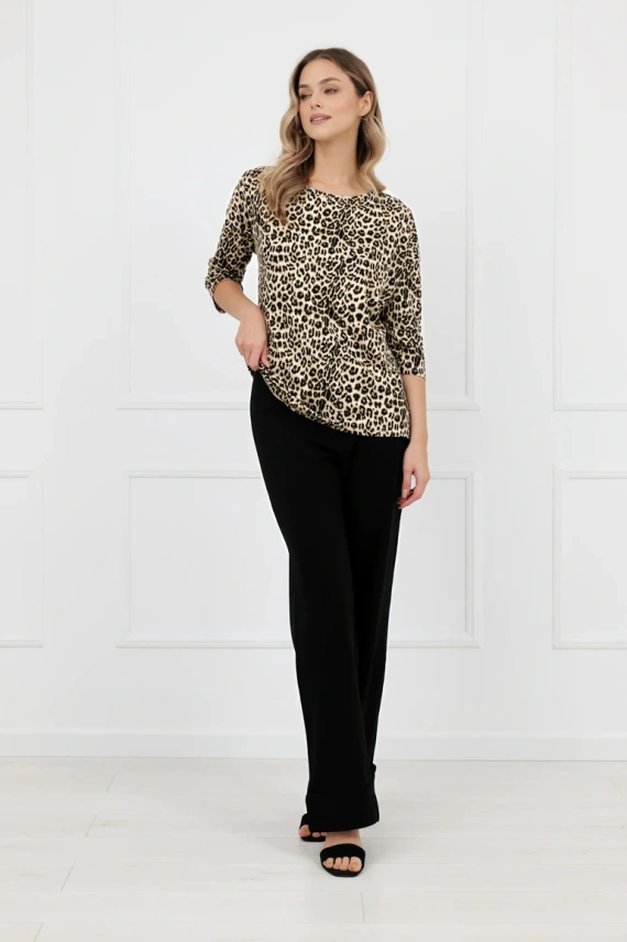 Dámská halenka Kenia Italian Fashion leopard vzor 3/4 rukáv
