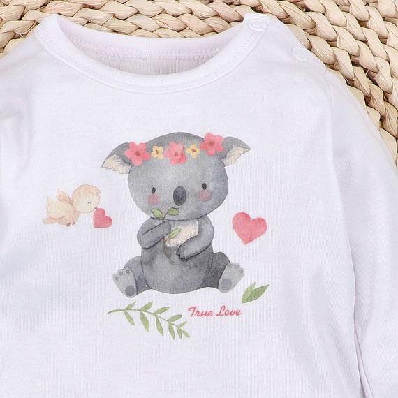 Nini Kojenecká Sweet Koala Halenka 100% Organická Bavlna – Polská Výroba