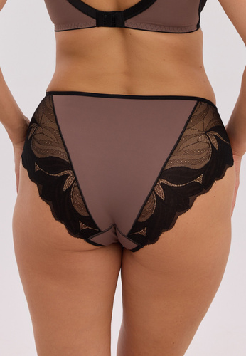 Dámské kalhotky midi Gaia Violeta GFP 1345 krajka mikrovlákno