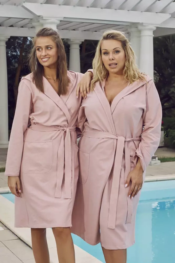 Karina Dámský župan Italian Fashion - pudrově růžový