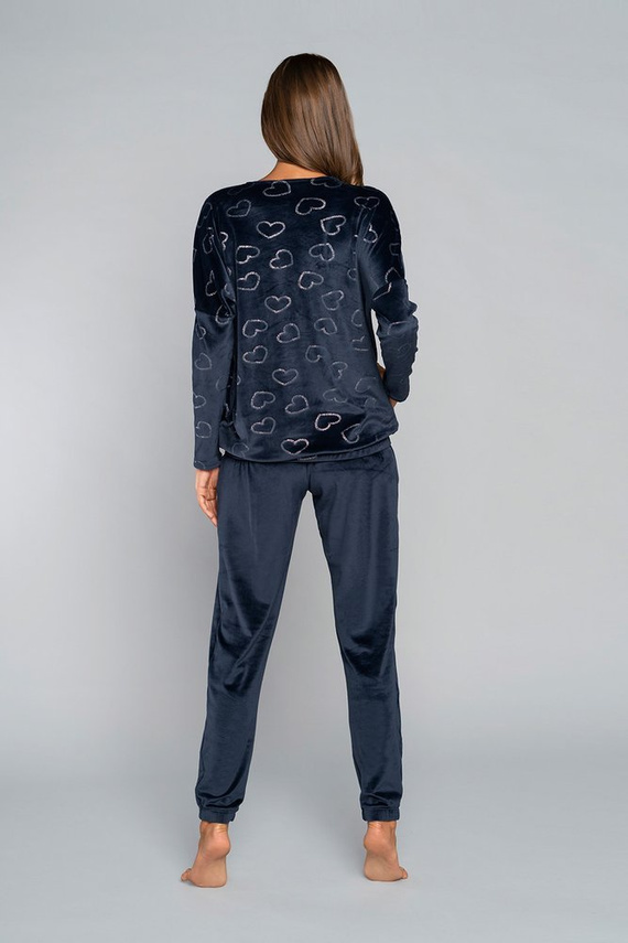 Dámská souprava Elixir Long. rukáv, délka. italské kalhoty Fashion navy blue