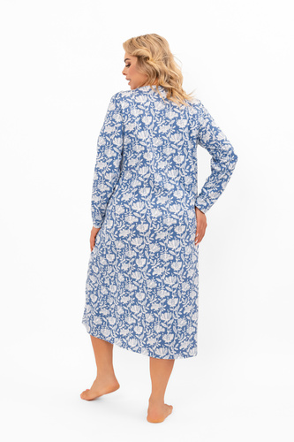 Dámská noční košile Boma - dlouhý rukáv, bavlna Italian Fashion