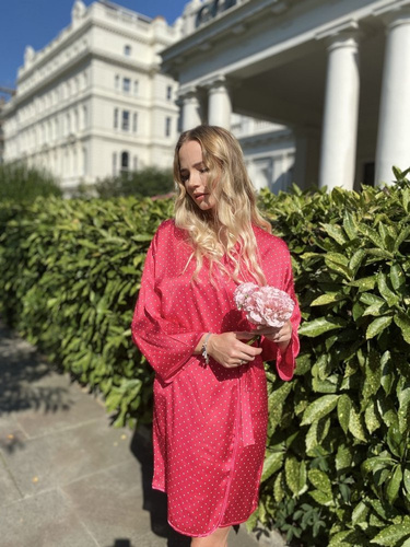 370 Laurine Forex dámský župan - malinový