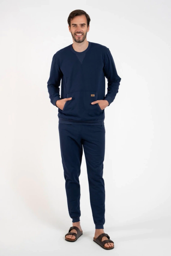 Fox Pánská tepláková souprava Italian Fashion - tmavě modrá