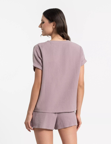 Moraj PDD3500-019 Mocca – dámské pyžamo 100% bavlna mušelín