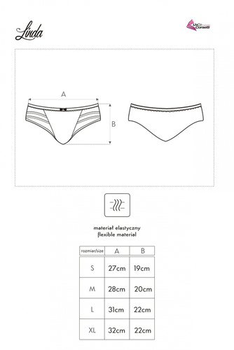 Linda LC 6064 LivCo Corsetti Fashion dámské kalhotky - bílé