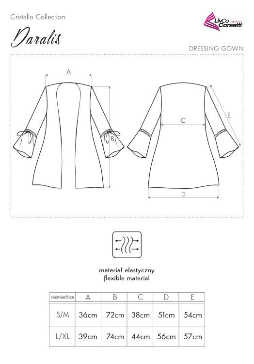 Daralis LC 90222 Cristallo Collection Dámský župan LivCo Corsetti