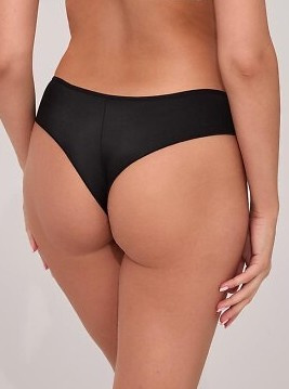 2211/B Ava černé šněrovací bikiny z mikrovlákna