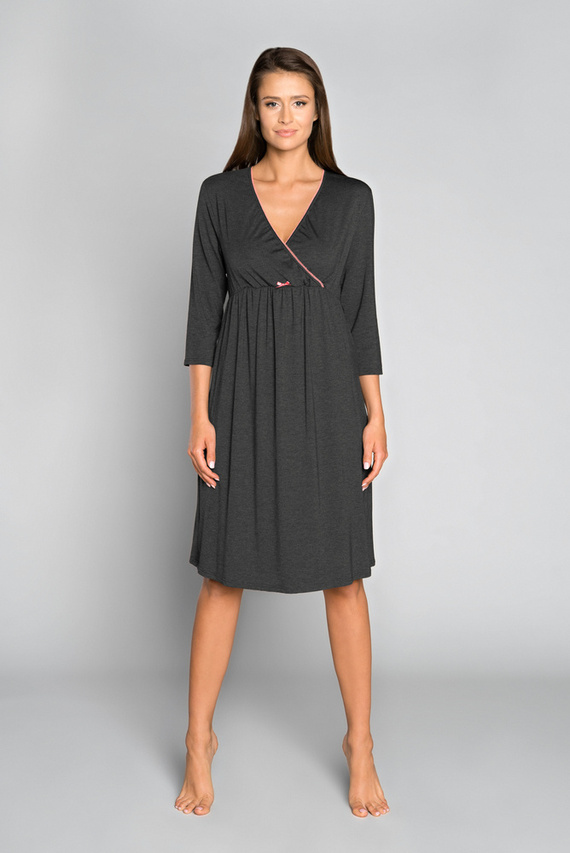 Italia Fashion těhotenské a kojící 3/4 rukávy sonata - tmavý melír/vlasy