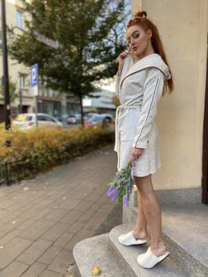 414 Gianna Forex dámský župan - melír