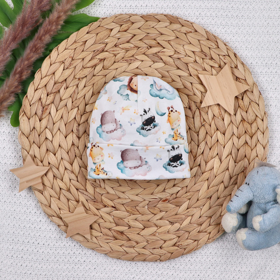 ABN-5618 Dětská čepička Little Dreamers Nini z organické bavlny - bezpečná, organická, pohodlná