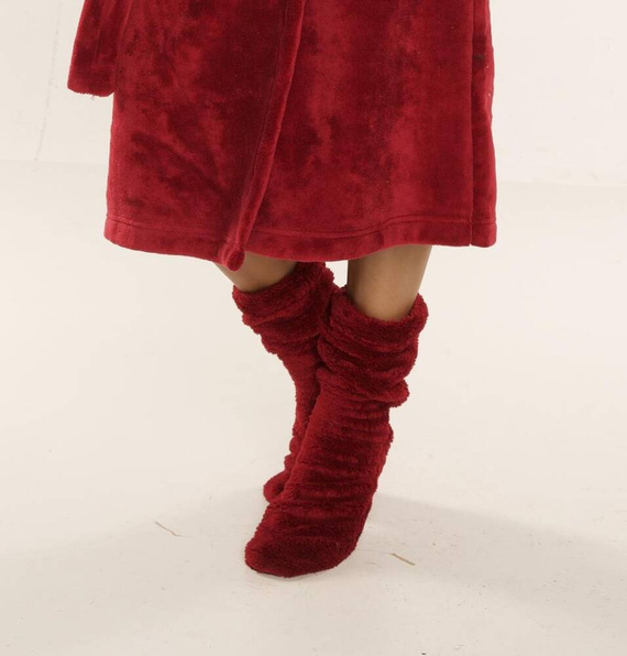 553/554 Ponožky na spaní Wellsoft Smooth De Lafense - bordó