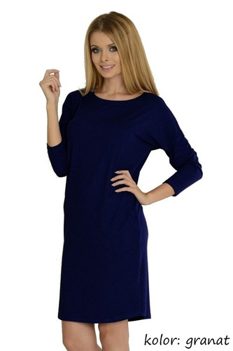 543 Paula noční košile 7/8 rukáv - grafitová