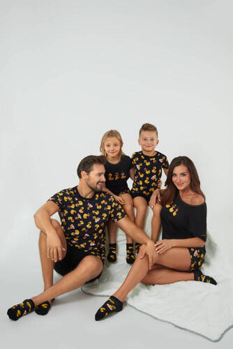 Dívčí pyžamo Anatre Italian Fashion - černé/potisk