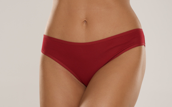 004 Limited Dámské kalhotky De Lafense - klasické, nízký střih, viskóza - vínové
