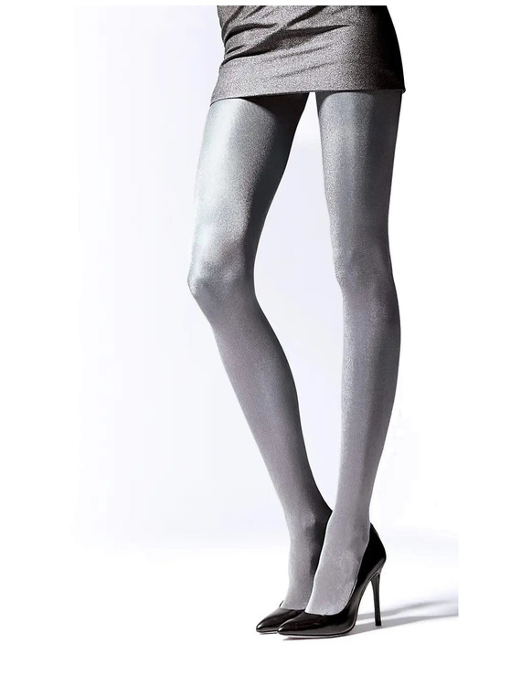 Knittex Brilliance punčochové kalhoty 12161 50 den stříbrná- metalický lesk, mikrovlákno