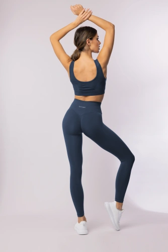 Dámské legíny SPAIO Flex Innergy 2.0 navy blue- bezešvé, regenerační podpora