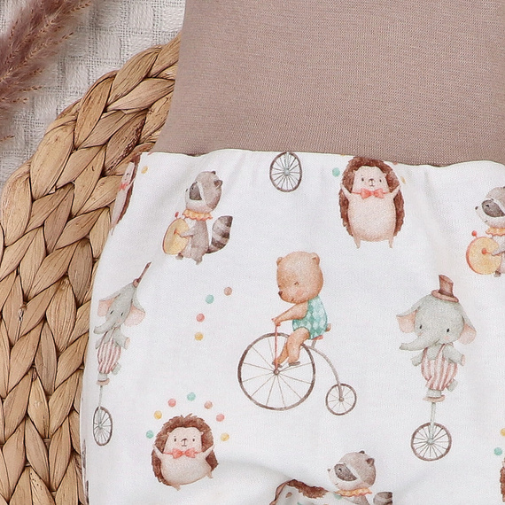 ABN-5590 Dětské bačkůrky Circus Nini - 100% organická bavlna, měkké a antialergické