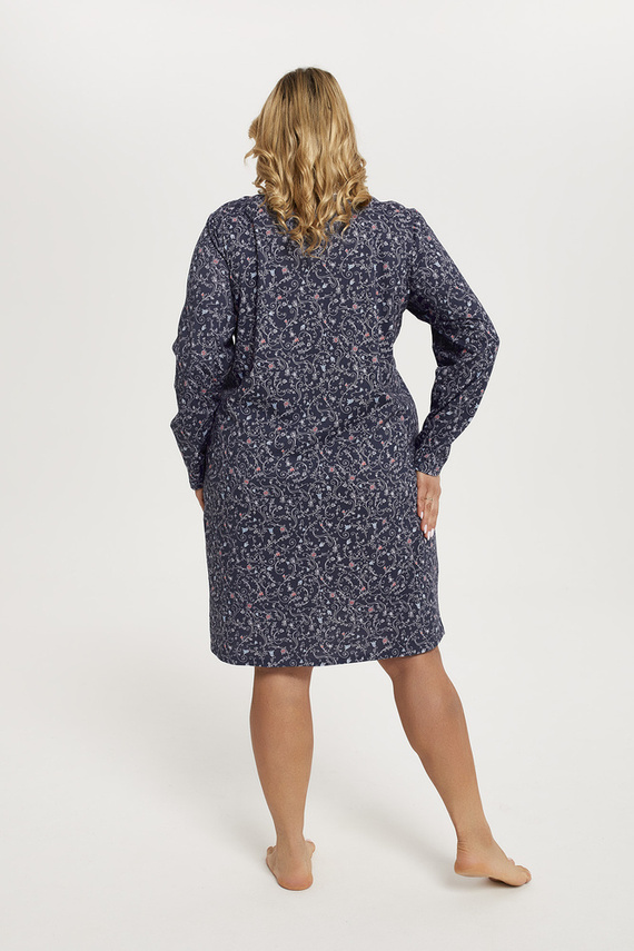 Noční košile Flora s dlouhým rukávem Italian Fashion - potisk