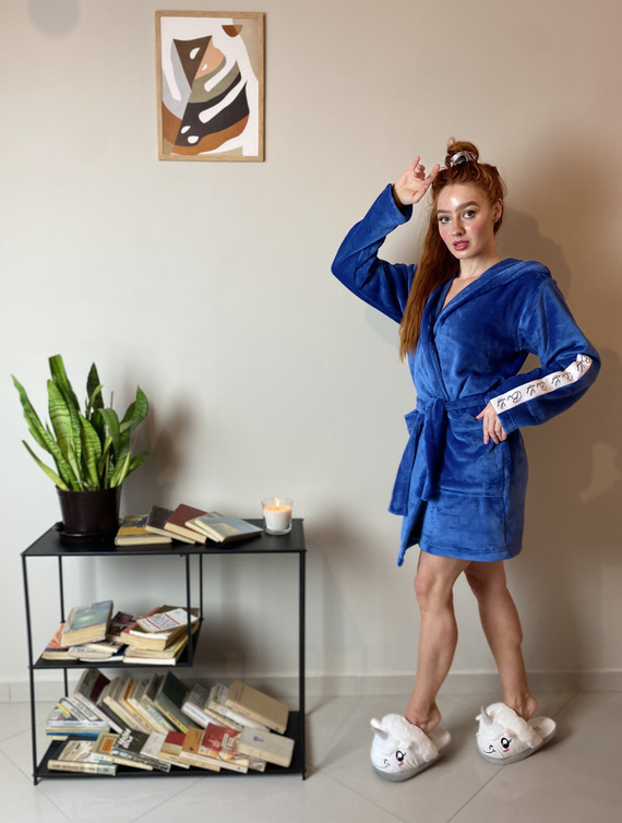 626 Abigail Dámský krátký župan Forex - džínový