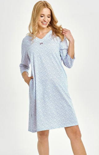 3449 Debora Dámská košile Taro - 100% bavlna, dlouhý rukáv, kapsy, výstřih na knoflíky