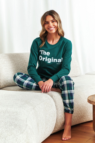 7340 Doctor Nap - dámské pyžamo "The Original" | 100% bavlna, polská výroba - smaragdová barva