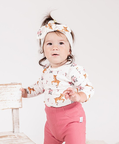 216095 Lala - Nicol dětské body, bavlna, dlouhý rukáv, jelenicová kůže