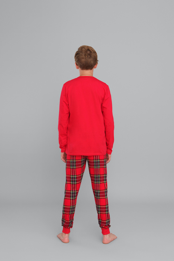 Chlapecké pyžamo Narvik Italian Fashion- červené/potisk