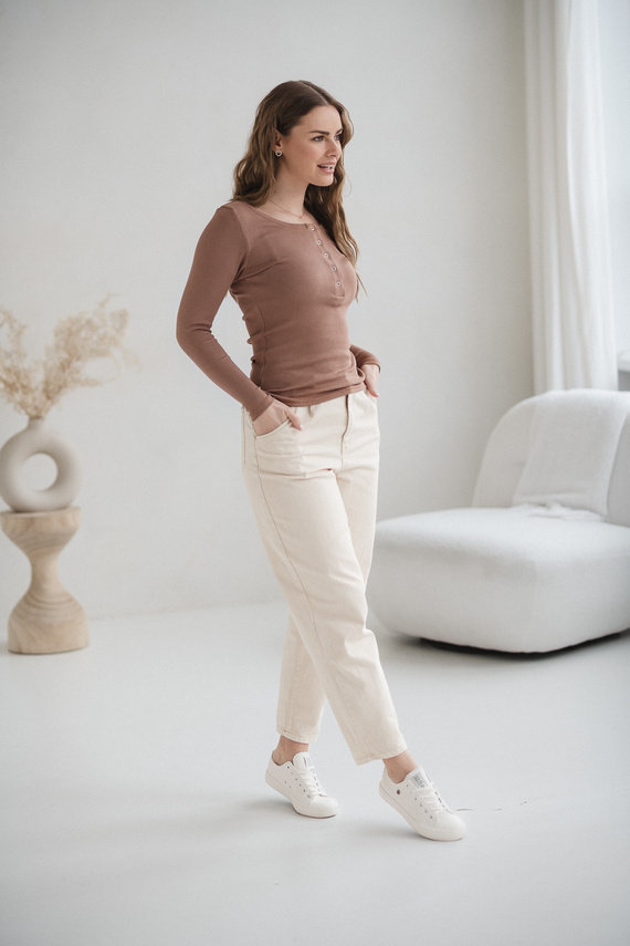 Tummy Milk&Love těhotenská a kojicí halenka viskóza toffee