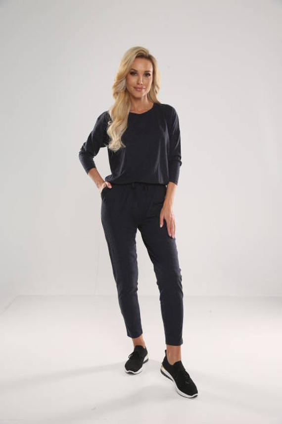 305 Paula Dámský pyžamový oblek - tmavě modrý