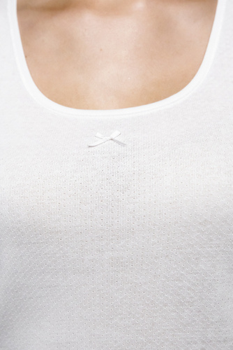 Debi Dámské tričko s širokými ramínky Italian Fashion - bílé