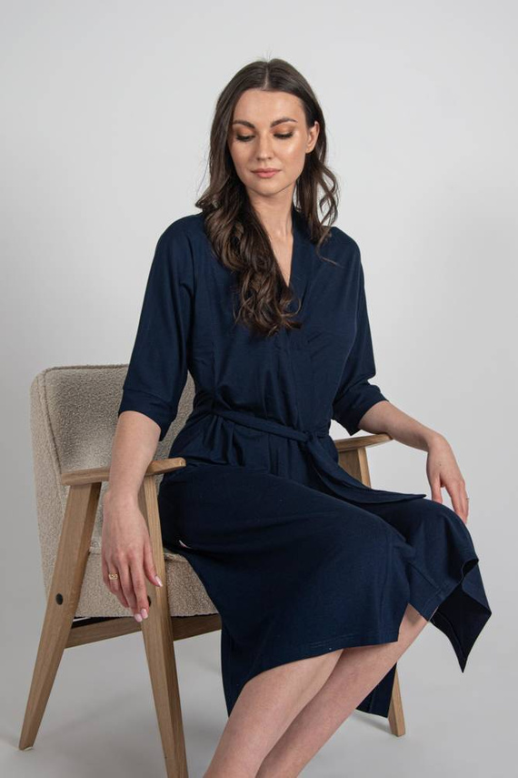 942 Visa Dlouhý župan De Lafense - tmavě modrý