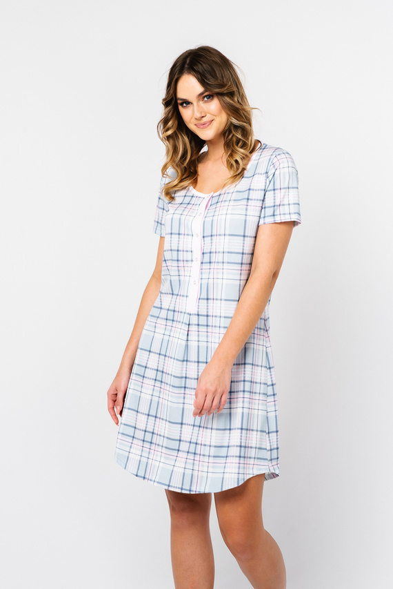 Noční košile Allison s krátkým rukávem Italian Fashion - potisk