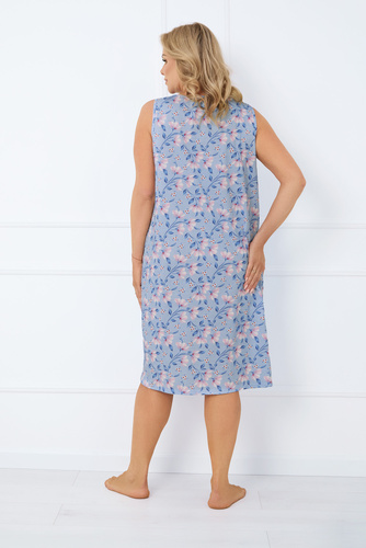 Noční košile Facelia s rozepínáním, široká ramínka Italská móda - potisk