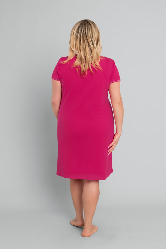 Bláznivá noční košile s krátkým rukávem Italian Fashion - karmínová