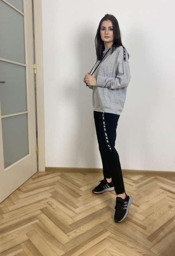 496 Dámská tepláková souprava Just Forex - světlý melír