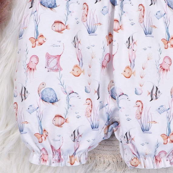 ABN-5481 Dětská kombinéza Underwater World Nini - organická bavlna, krátký rukáv