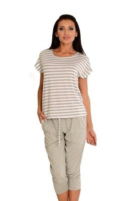 540 Dámské pyžamo Jovite - bílé + melanžové