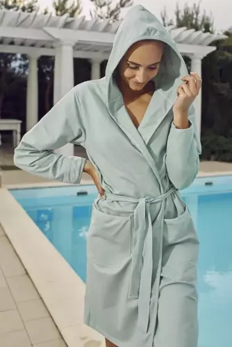 Karina Dámský župan Italian Fashion - mátový