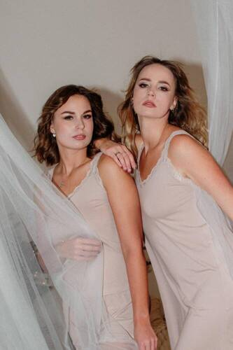 771 Noční košile Hazel De Lafense - písková