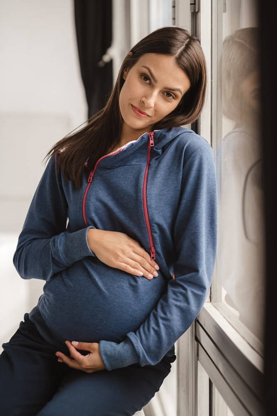 Bluza do karmienia Milk Please Milk&Love niebieski melanż