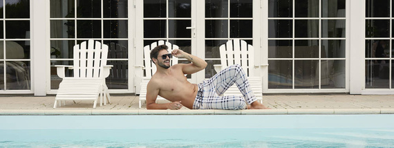 Gilbert Pyžamové kalhoty Italian Fashion - potisk