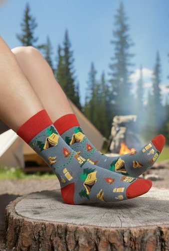 0125.053 Trekking - pánské ponožky Milena s barevným vzorem, Melange