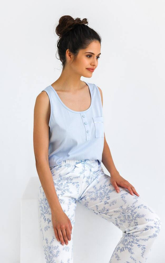 Dámské pyžamo Arely Sensis - modré