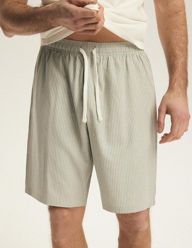 Pánské pyžamo Henderson 43454 Nigri krémové – 100% bavlna na léto