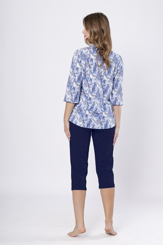 Dámské pyžamo Ewlin 1661 Leveza z džínoviny a bavlny, 3/4 rukávy