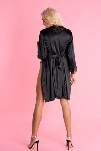 Ariladyen Black LC 90568 Scallo Collection dámský župan LivCo Corsetti