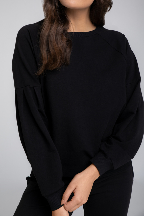 Parma Dámská souprava s dlouhým rukávem, kalhoty Italian Fashion - černá